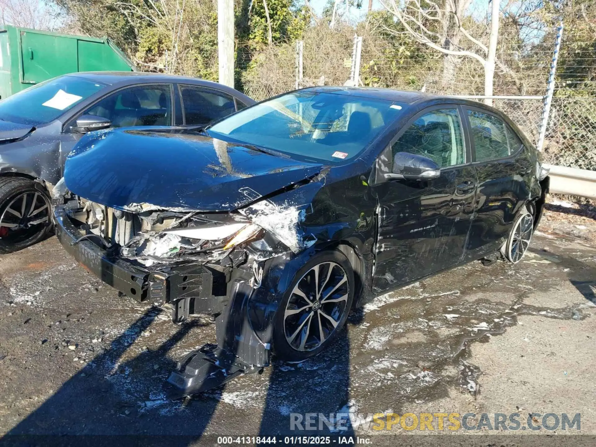 2 fotografías del automóvil dañado 2T1BURHE3KC206388 TOYOTA COROLLA 2019