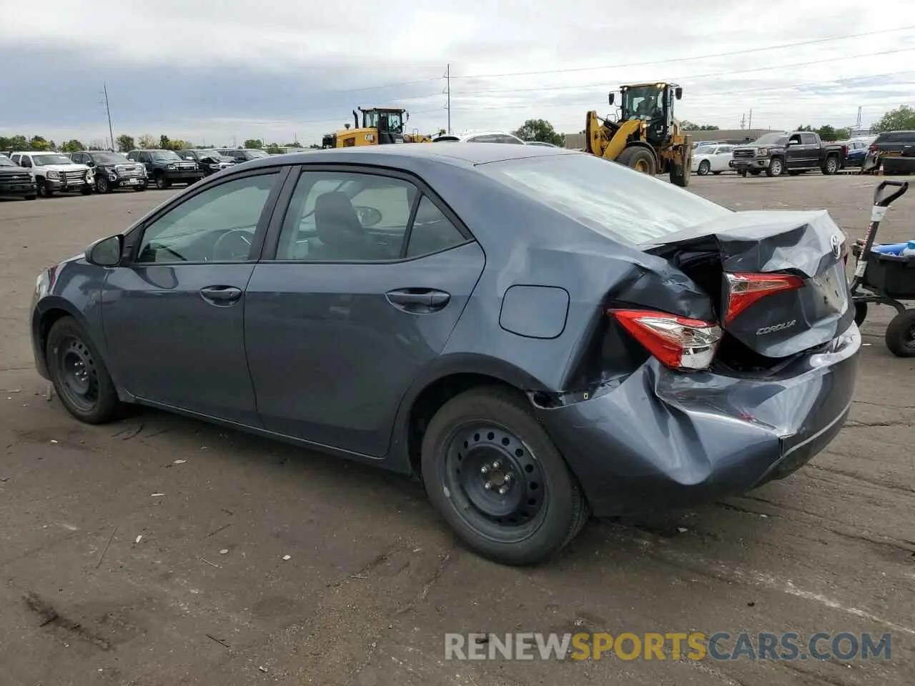 2 fotografías del automóvil dañado 2T1BURHE3KC224020 TOYOTA COROLLA 2019