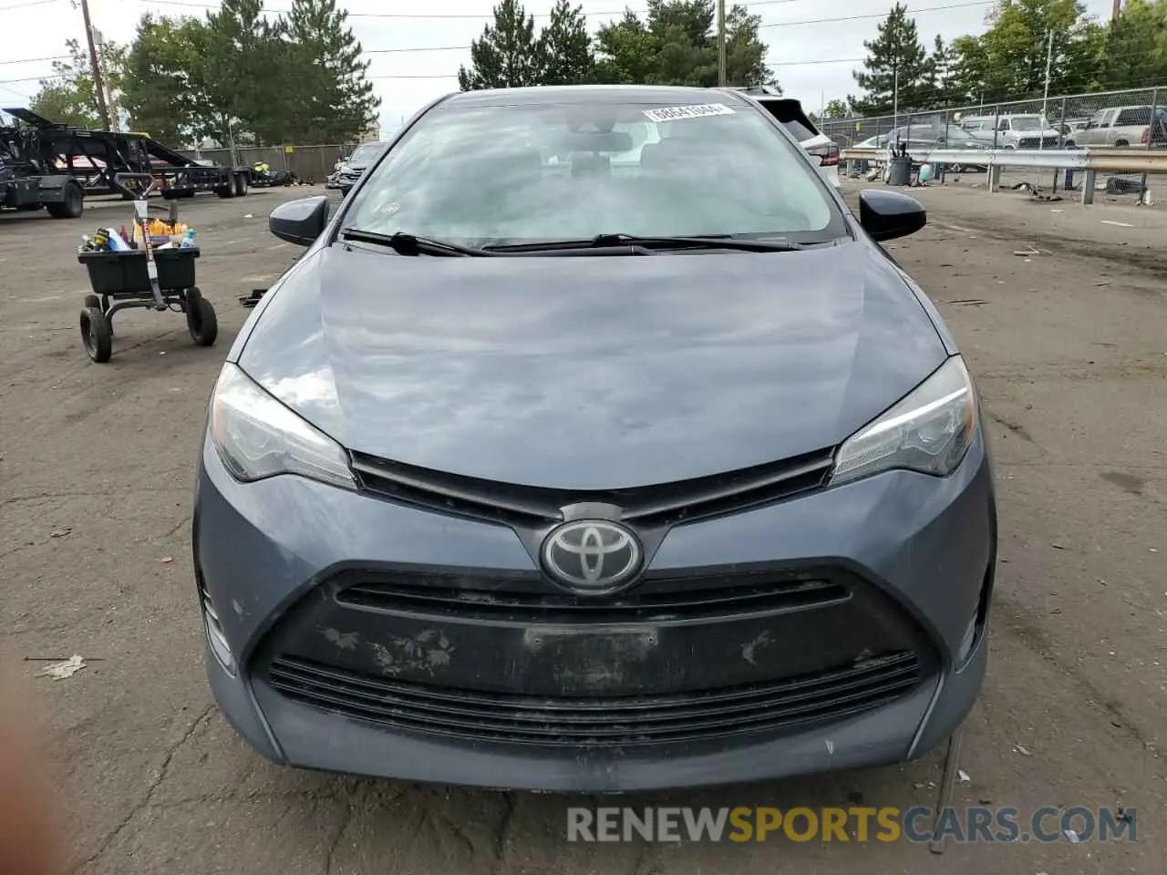 5 fotografías del automóvil dañado 2T1BURHE3KC224020 TOYOTA COROLLA 2019