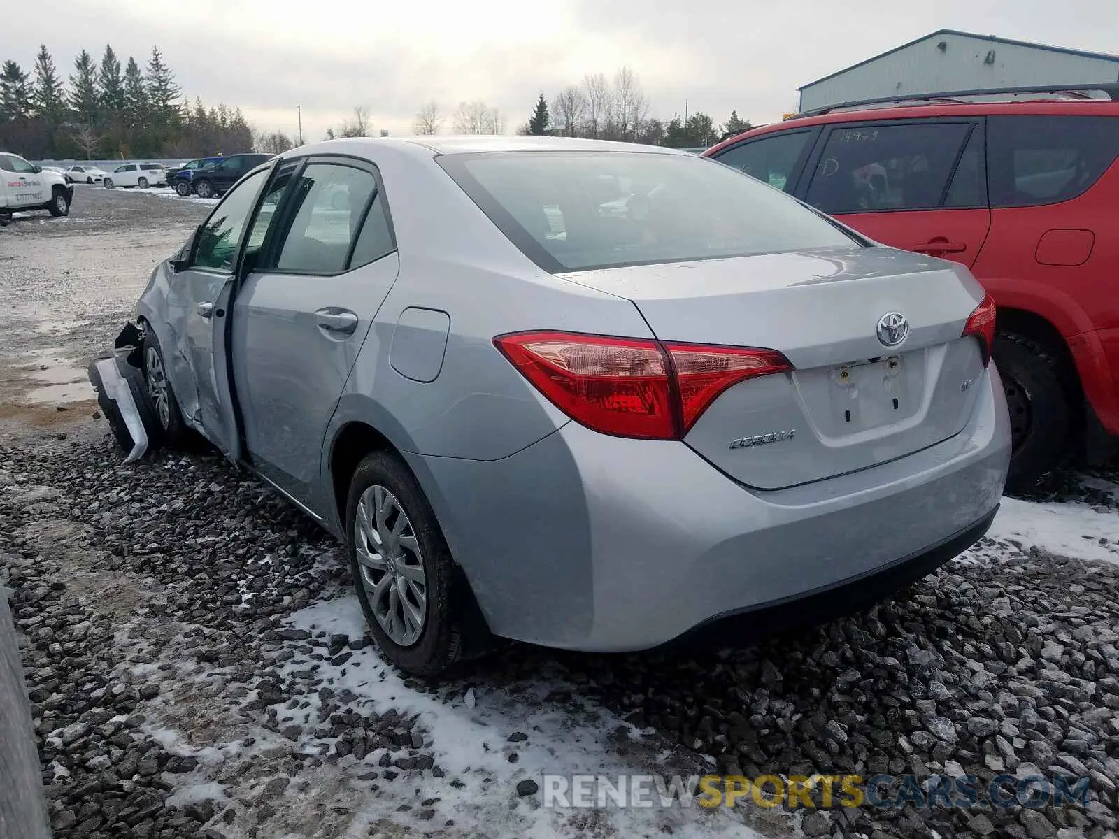 3 fotografías del automóvil dañado 2T1BURHE3KC229217 TOYOTA COROLLA 2019