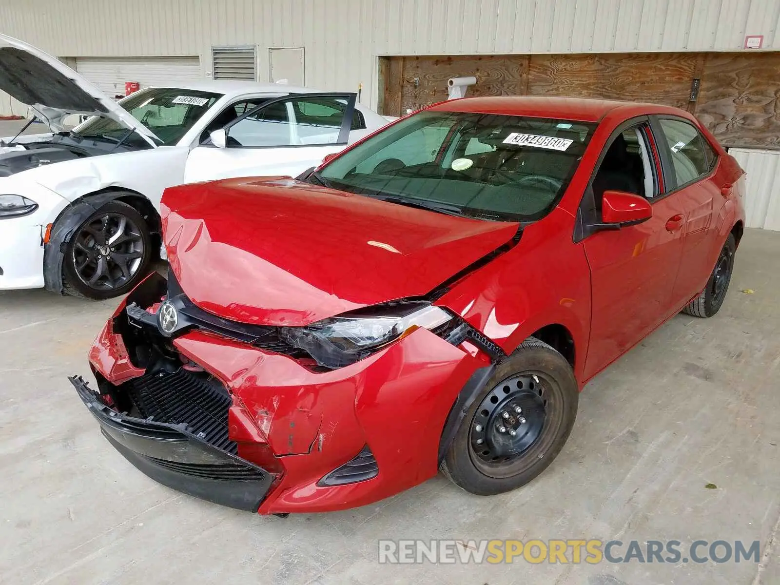 2 fotografías del automóvil dañado 2T1BURHE3KC236264 TOYOTA COROLLA 2019