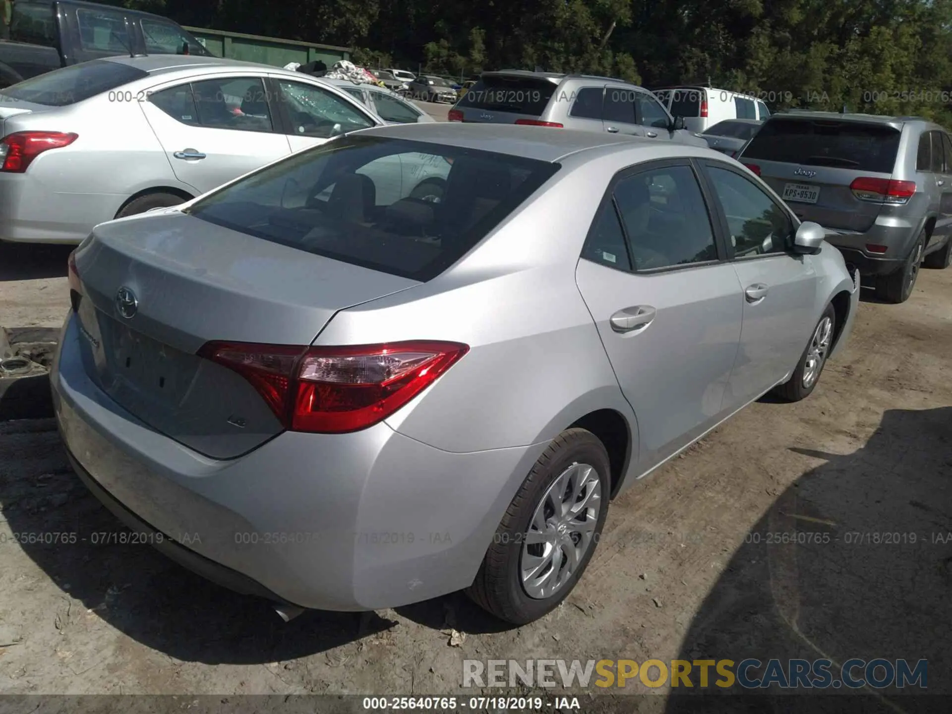 4 fotografías del automóvil dañado 2T1BURHE3KC239424 TOYOTA COROLLA 2019