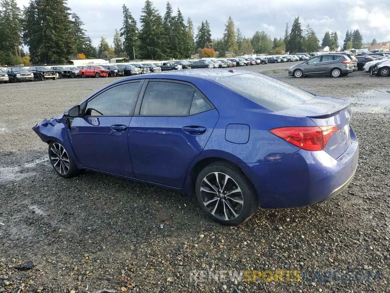 2 fotografías del automóvil dañado 2T1BURHE3KC239617 TOYOTA COROLLA 2019