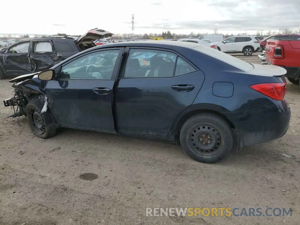 2 fotografías del automóvil dañado 2T1BURHE3KC240380 TOYOTA COROLLA 2019