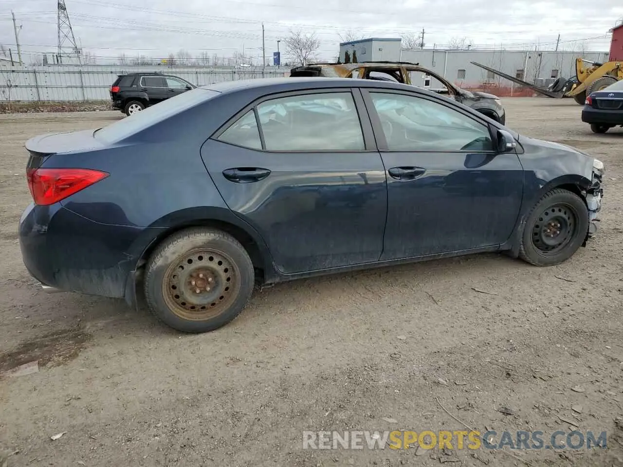 3 fotografías del automóvil dañado 2T1BURHE3KC240380 TOYOTA COROLLA 2019