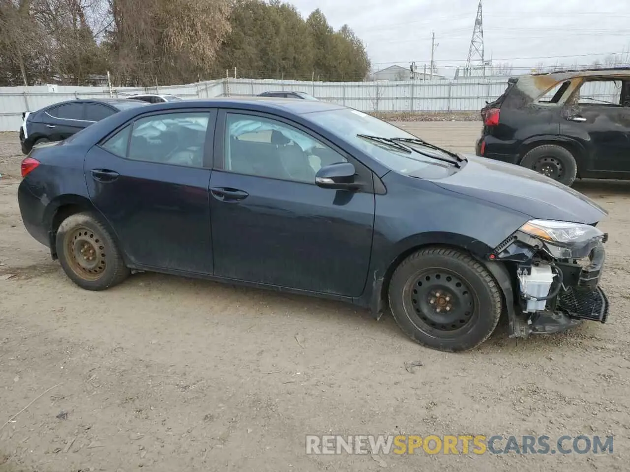 4 fotografías del automóvil dañado 2T1BURHE3KC240380 TOYOTA COROLLA 2019