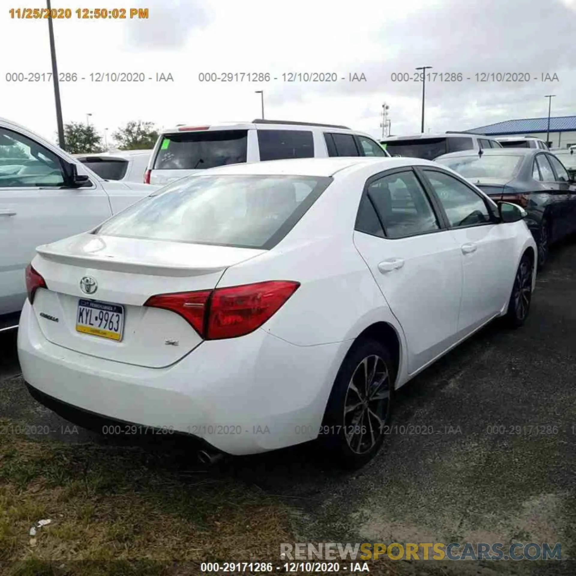 16 fotografías del automóvil dañado 2T1BURHE3KC241612 TOYOTA COROLLA 2019