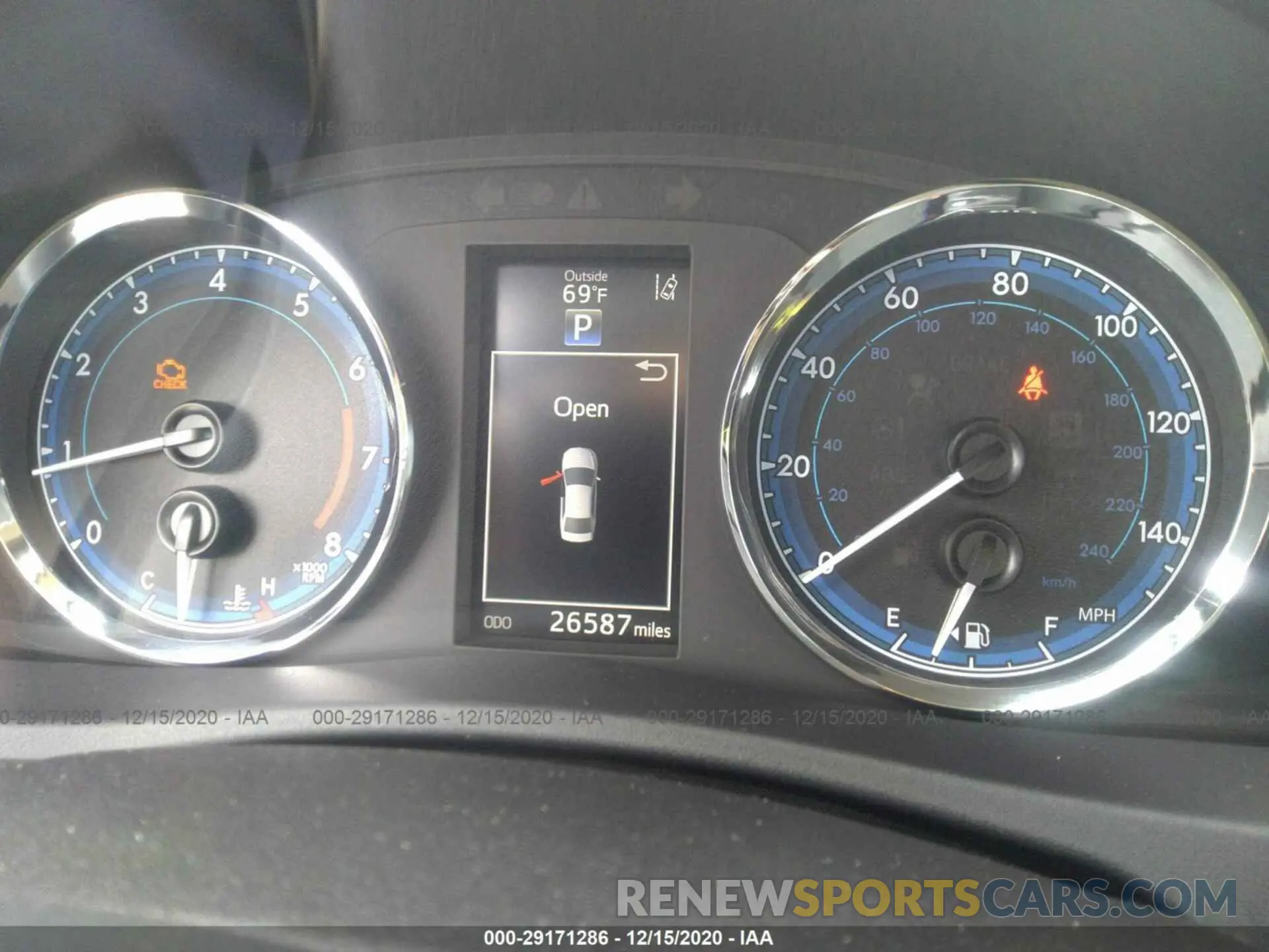 7 fotografías del automóvil dañado 2T1BURHE3KC241612 TOYOTA COROLLA 2019