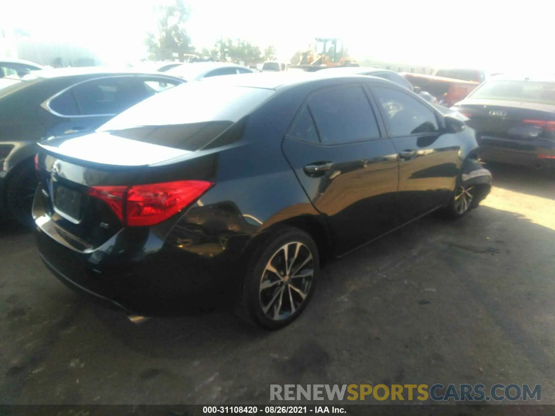 4 fotografías del automóvil dañado 2T1BURHE4KC134505 TOYOTA COROLLA 2019