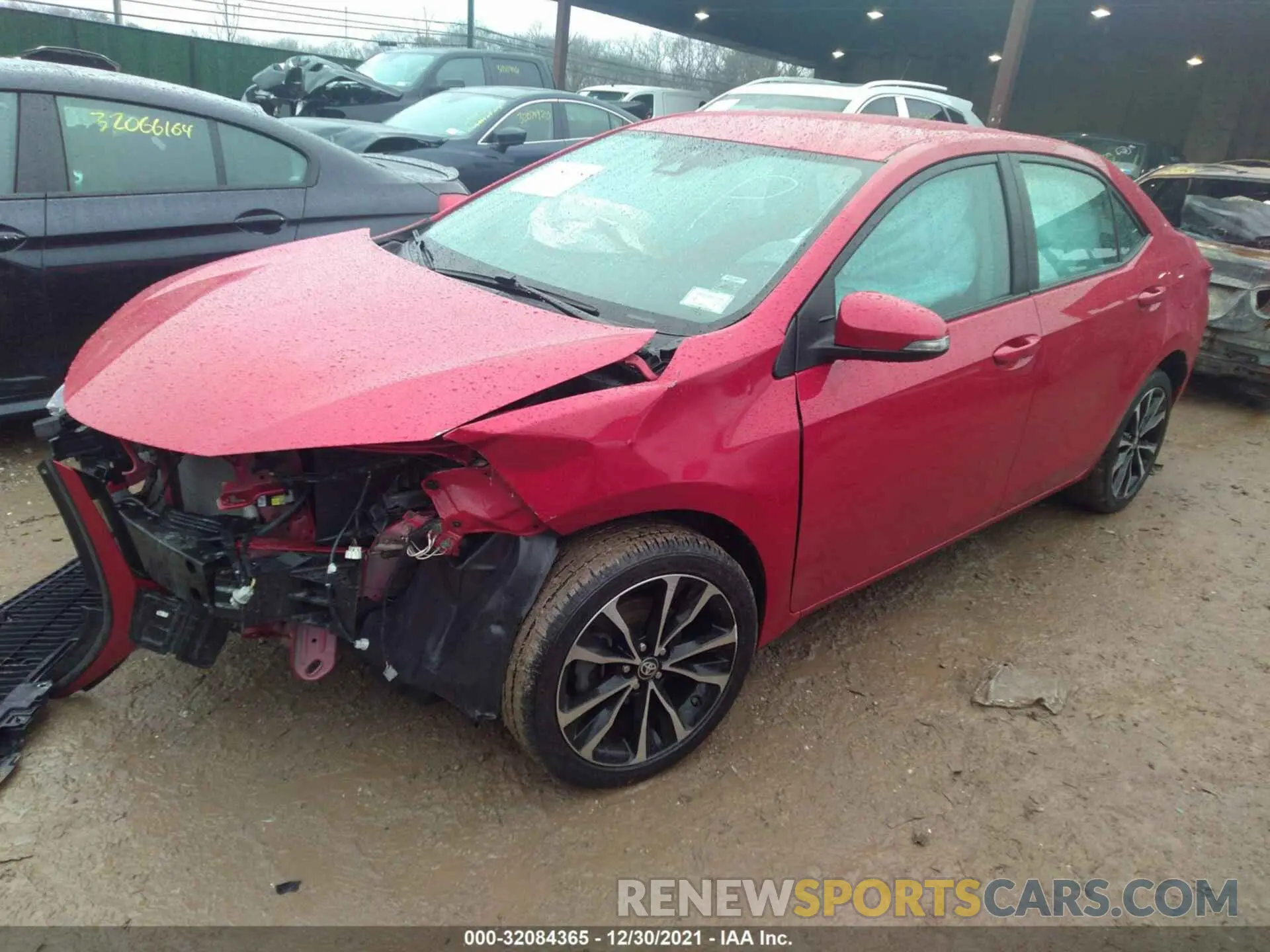 2 fotografías del automóvil dañado 2T1BURHE4KC137470 TOYOTA COROLLA 2019