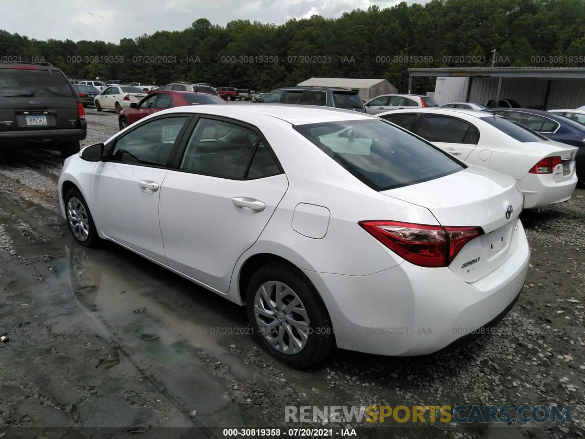 3 fotografías del automóvil dañado 2T1BURHE4KC137565 TOYOTA COROLLA 2019