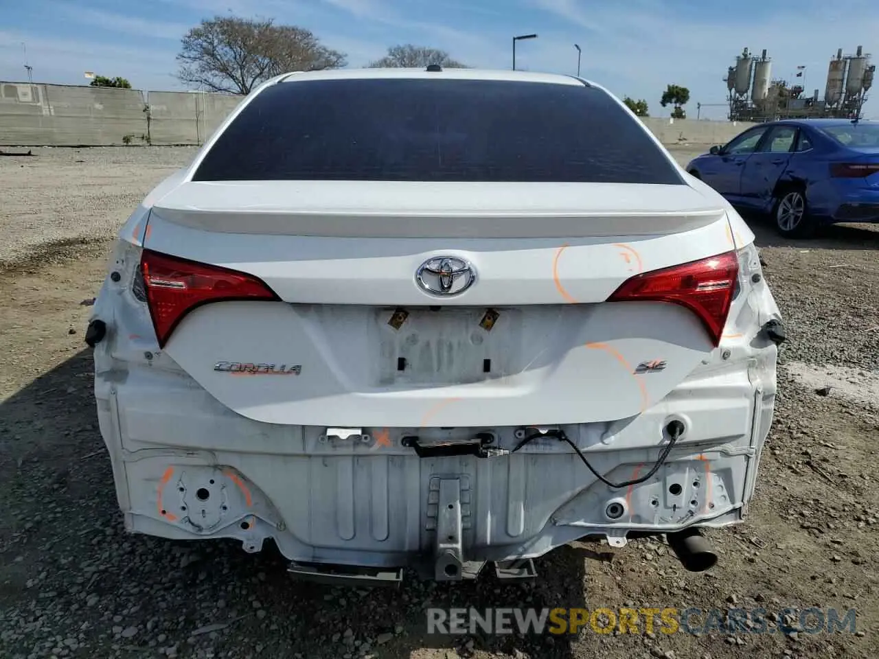 6 fotografías del automóvil dañado 2T1BURHE4KC141356 TOYOTA COROLLA 2019