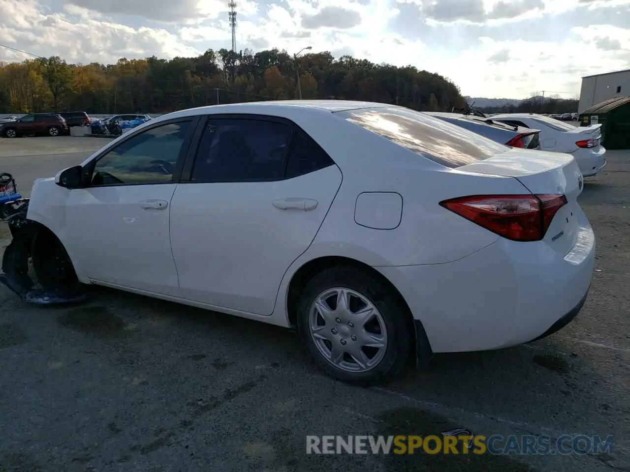 2 fotografías del automóvil dañado 2T1BURHE4KC147125 TOYOTA COROLLA 2019
