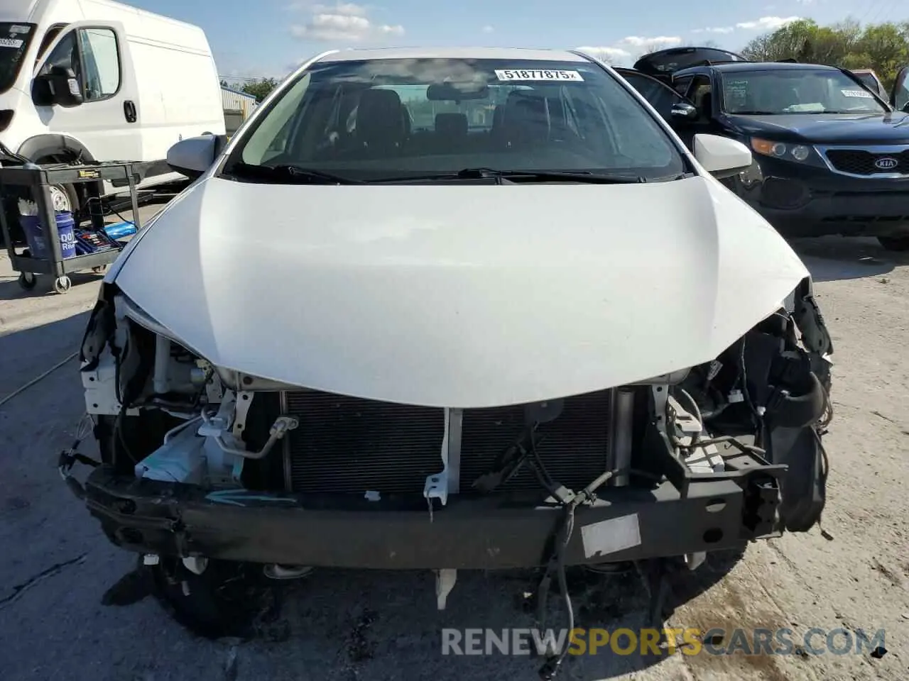 5 fotografías del automóvil dañado 2T1BURHE4KC152390 TOYOTA COROLLA 2019