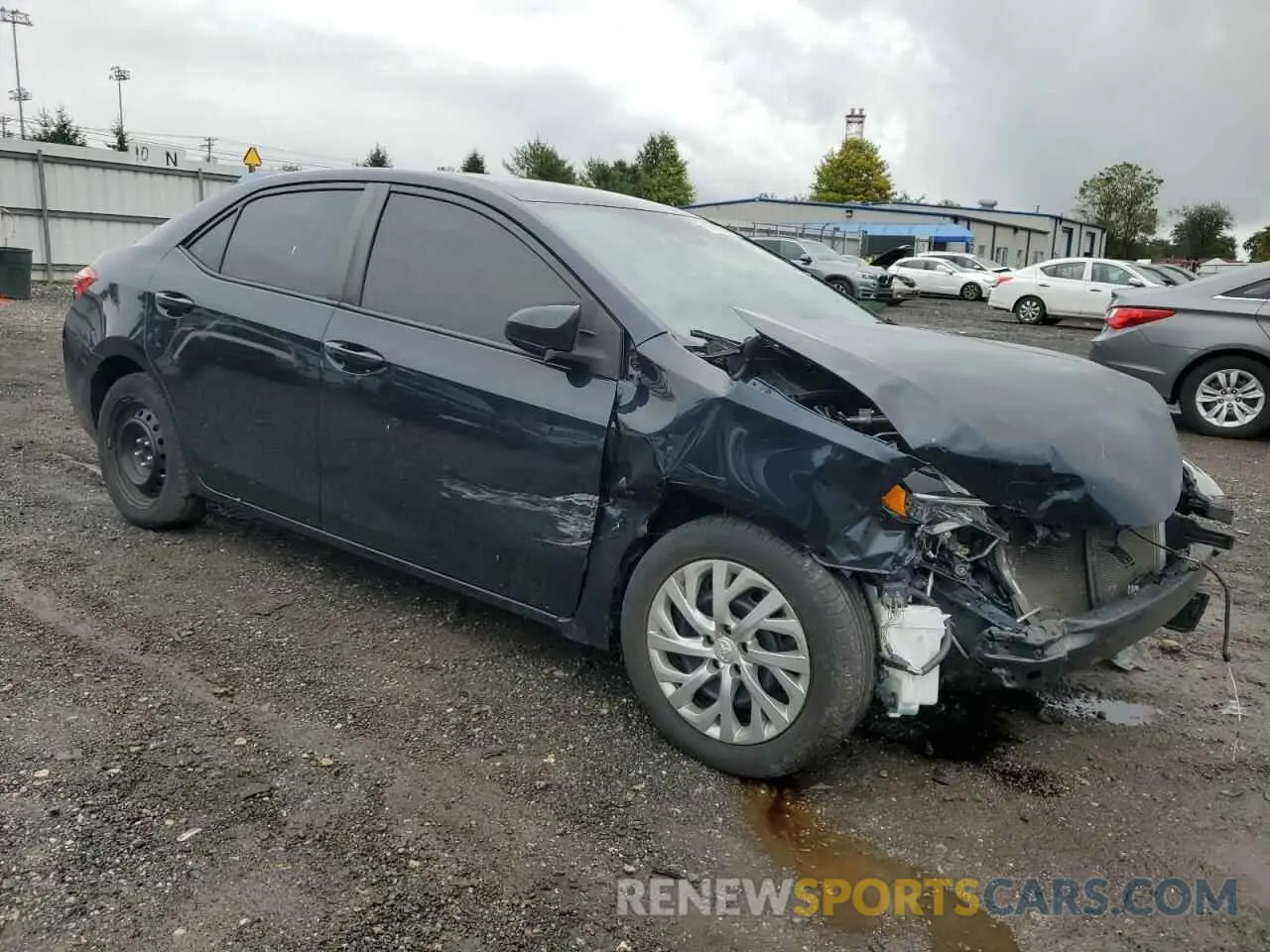 4 fotografías del automóvil dañado 2T1BURHE4KC166533 TOYOTA COROLLA 2019