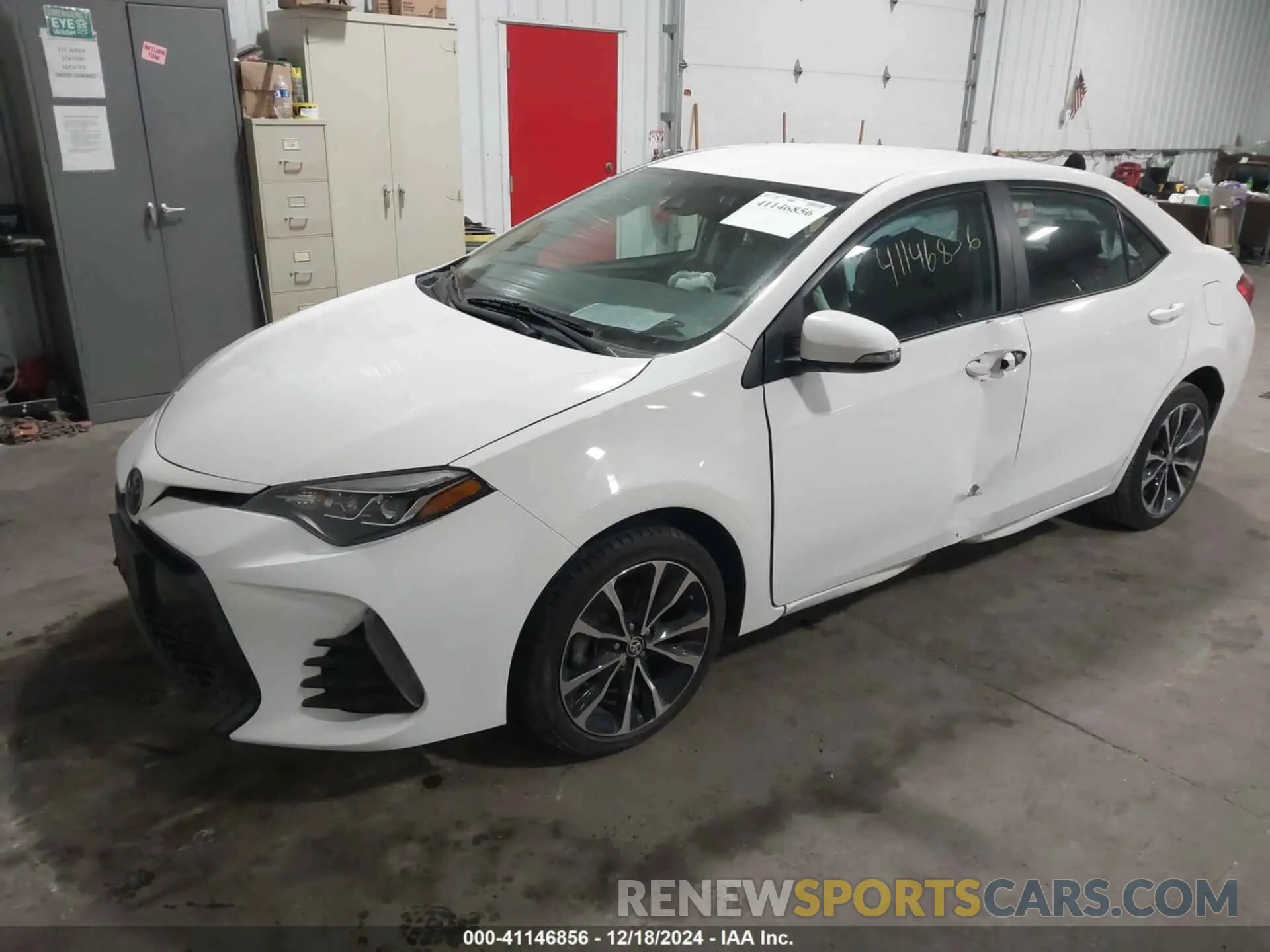 2 fotografías del automóvil dañado 2T1BURHE4KC173000 TOYOTA COROLLA 2019