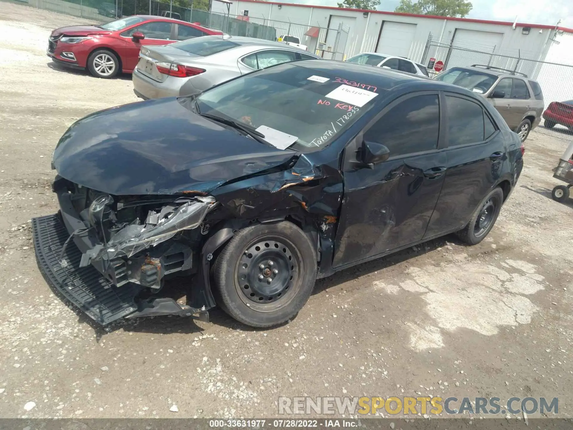 2 fotografías del automóvil dañado 2T1BURHE4KC178035 TOYOTA COROLLA 2019