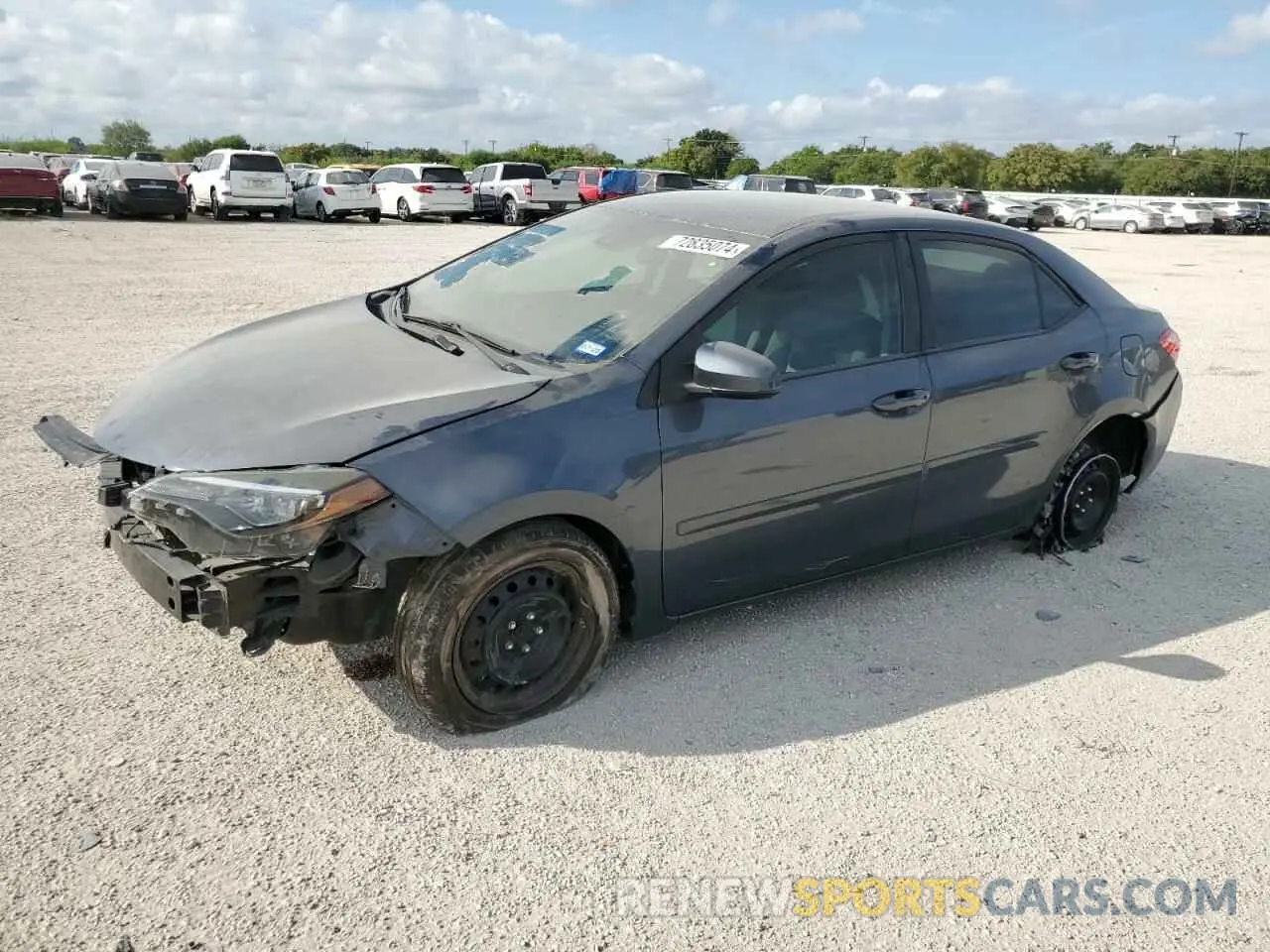 1 fotografías del automóvil dañado 2T1BURHE4KC186703 TOYOTA COROLLA 2019