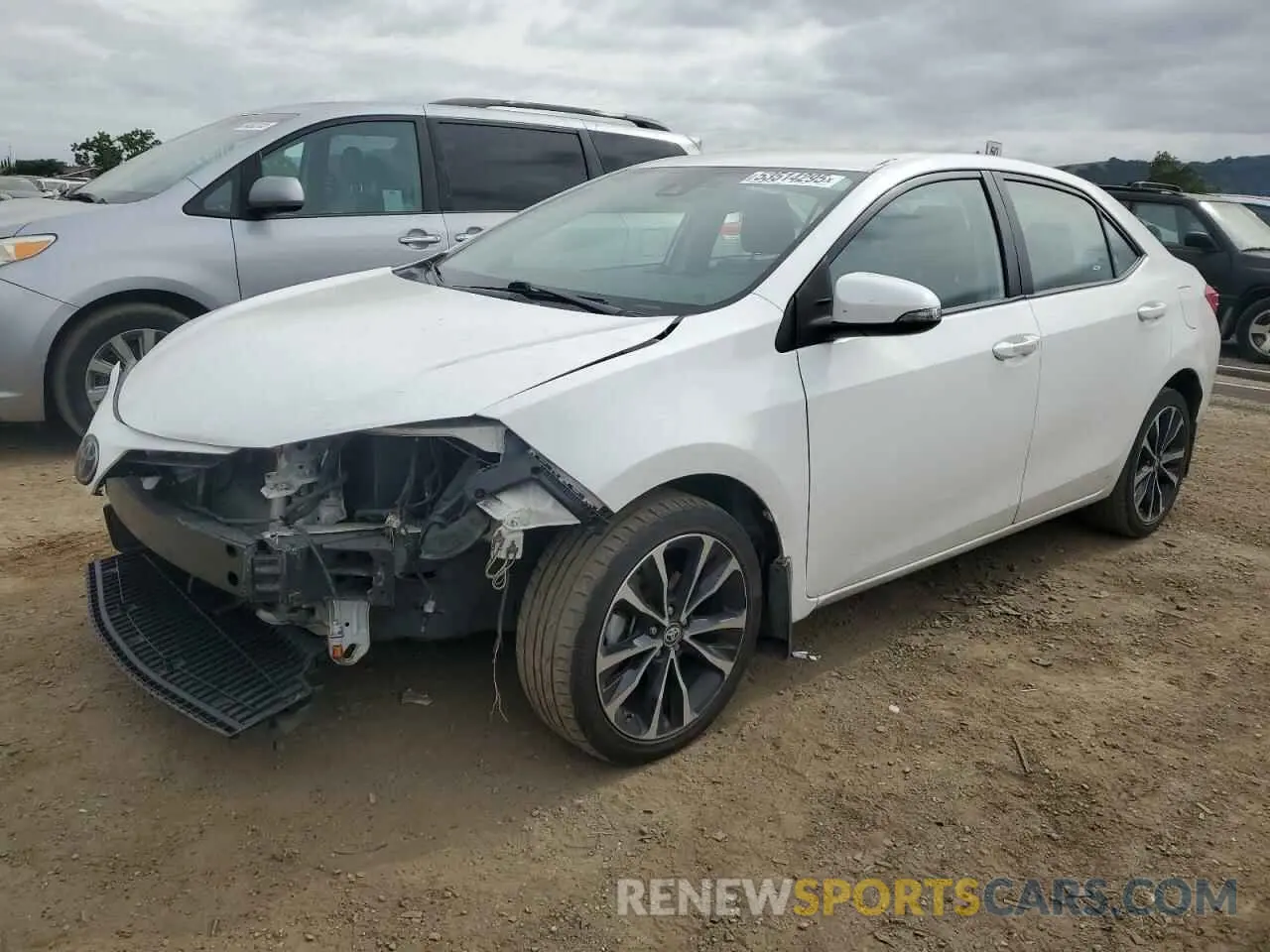 1 fotografías del automóvil dañado 2T1BURHE4KC195658 TOYOTA COROLLA 2019