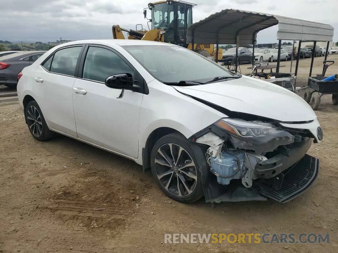 4 fotografías del automóvil dañado 2T1BURHE4KC195658 TOYOTA COROLLA 2019