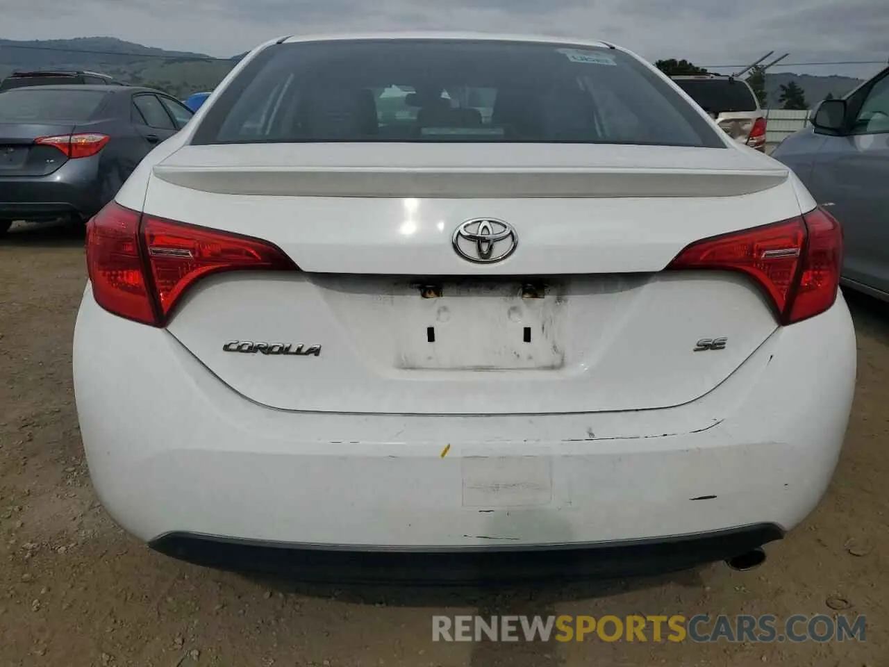 6 fotografías del automóvil dañado 2T1BURHE4KC195658 TOYOTA COROLLA 2019