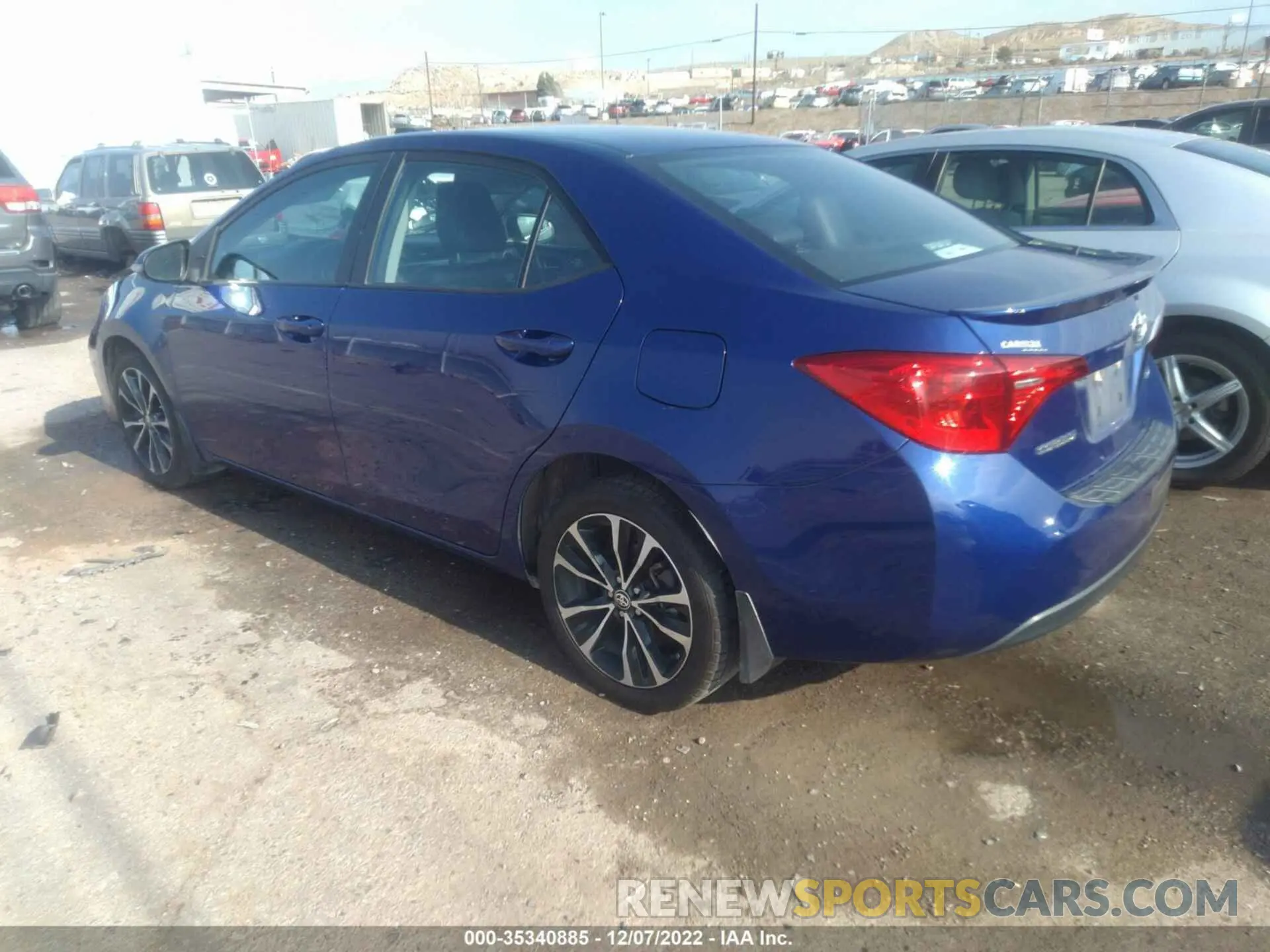 3 fotografías del automóvil dañado 2T1BURHE4KC206383 TOYOTA COROLLA 2019