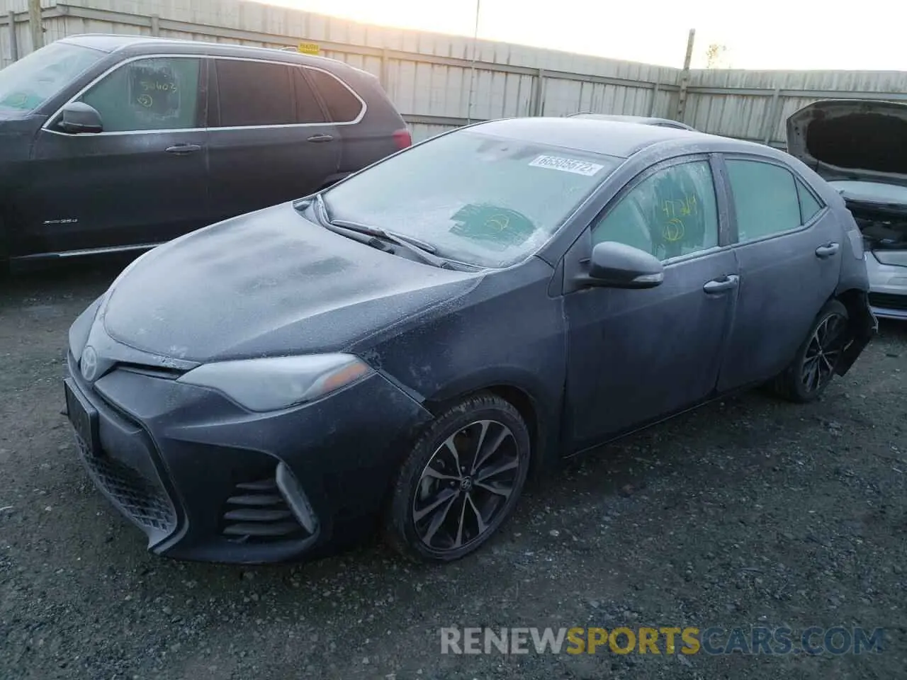 2 fotografías del automóvil dañado 2T1BURHE4KC207677 TOYOTA COROLLA 2019