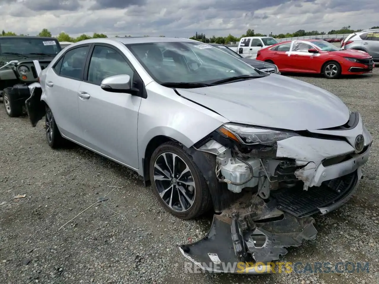1 fotografías del automóvil dañado 2T1BURHE4KC212829 TOYOTA COROLLA 2019