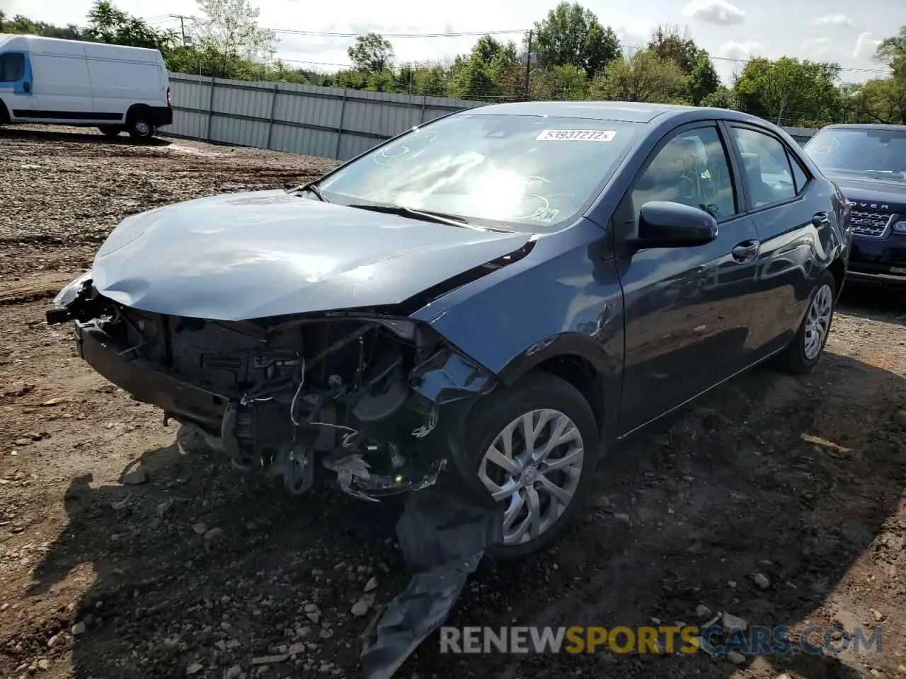 2 fotografías del automóvil dañado 2T1BURHE4KC222728 TOYOTA COROLLA 2019