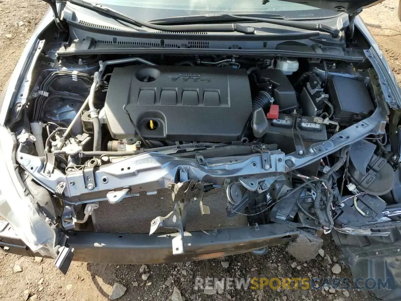7 fotografías del automóvil dañado 2T1BURHE4KC222728 TOYOTA COROLLA 2019