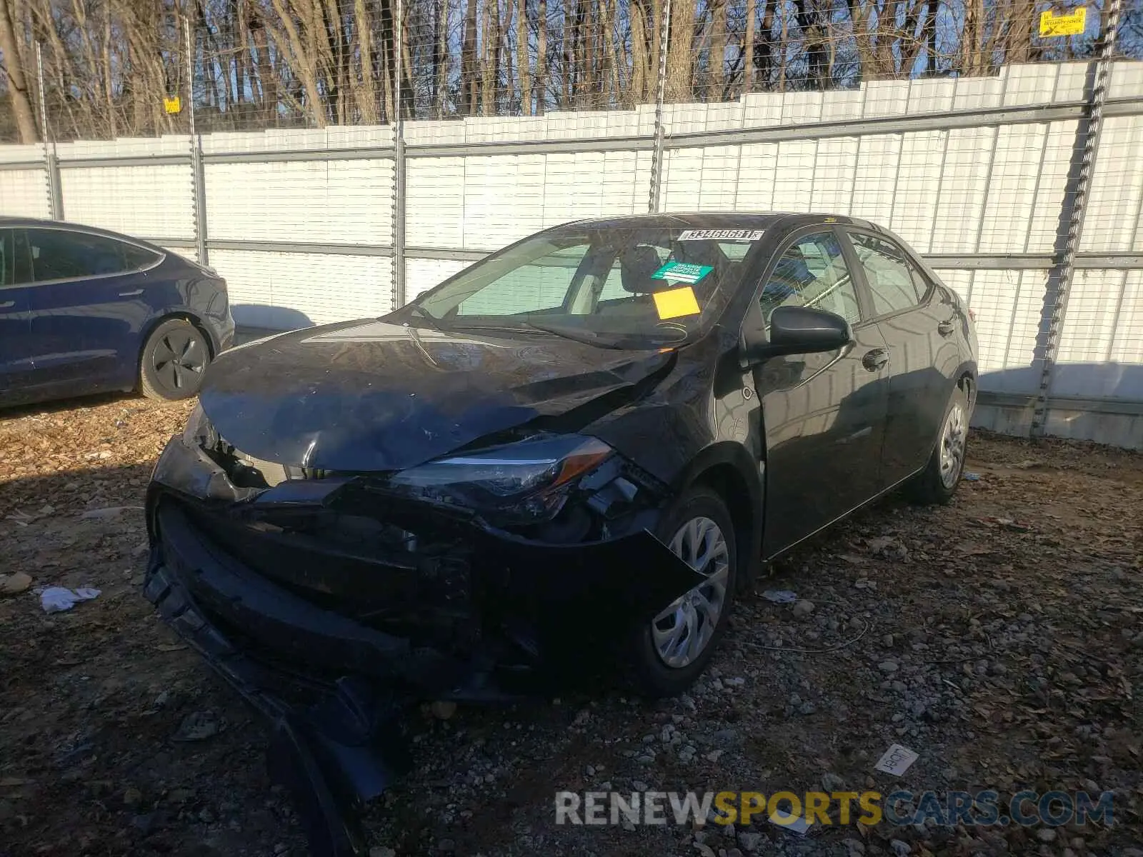2 fotografías del automóvil dañado 2T1BURHE4KC234586 TOYOTA COROLLA 2019
