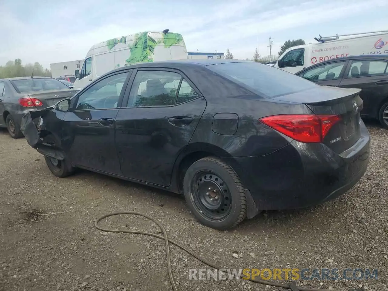 2 fotografías del automóvil dañado 2T1BURHE4KC243658 TOYOTA COROLLA 2019