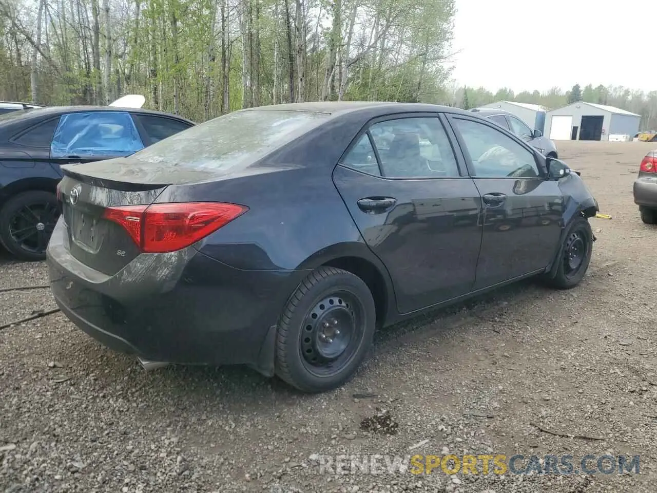 3 fotografías del automóvil dañado 2T1BURHE4KC243658 TOYOTA COROLLA 2019