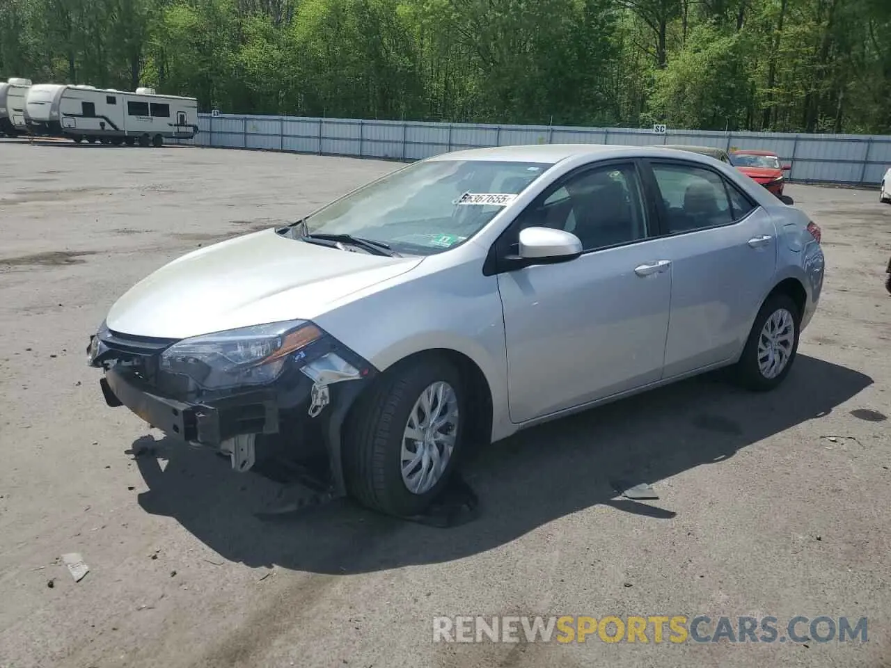 1 fotografías del automóvil dañado 2T1BURHE5KC144525 TOYOTA COROLLA 2019