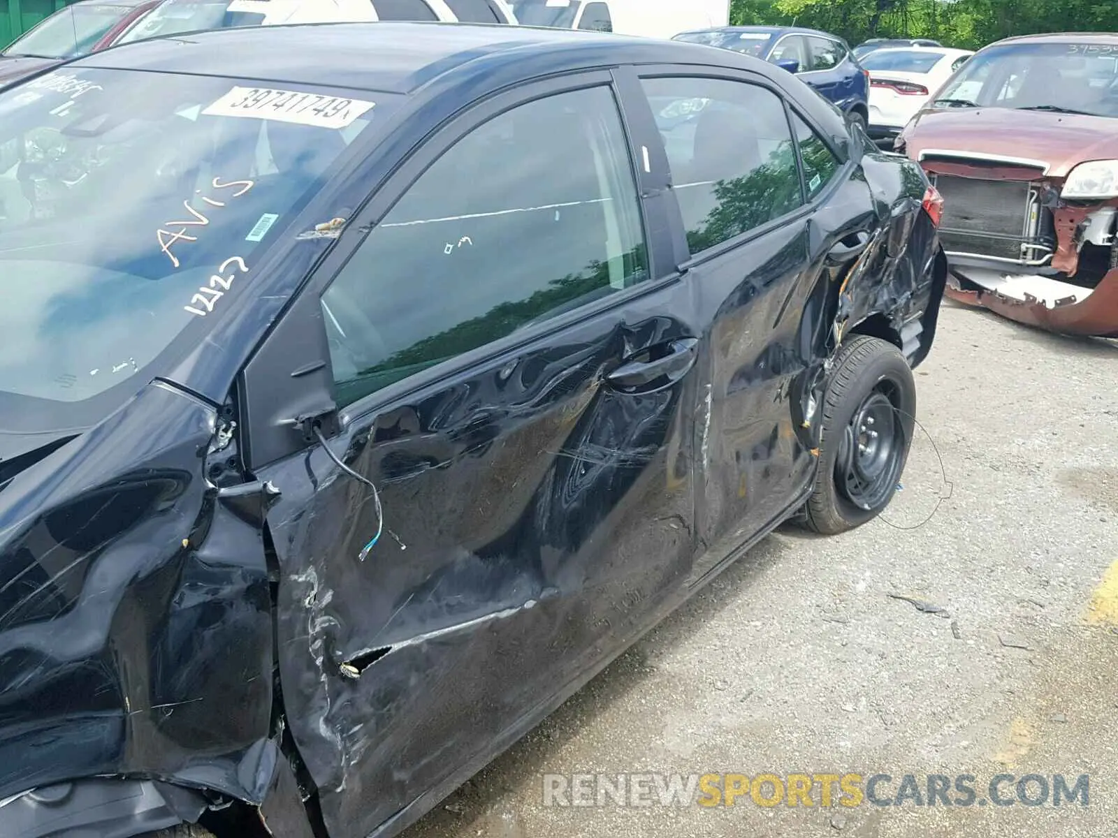 10 fotografías del automóvil dañado 2T1BURHE5KC148459 TOYOTA COROLLA 2019