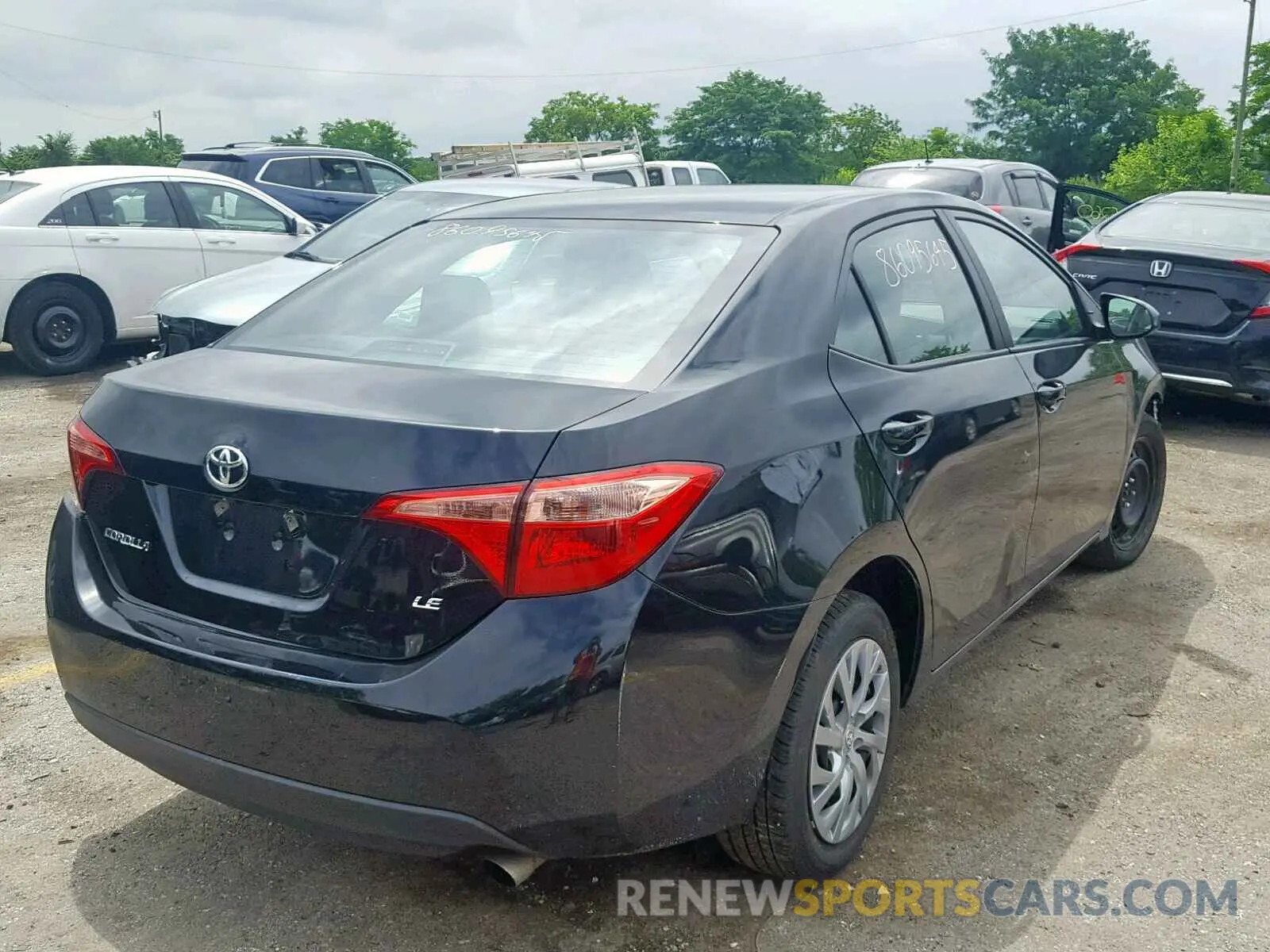4 fotografías del automóvil dañado 2T1BURHE5KC148459 TOYOTA COROLLA 2019
