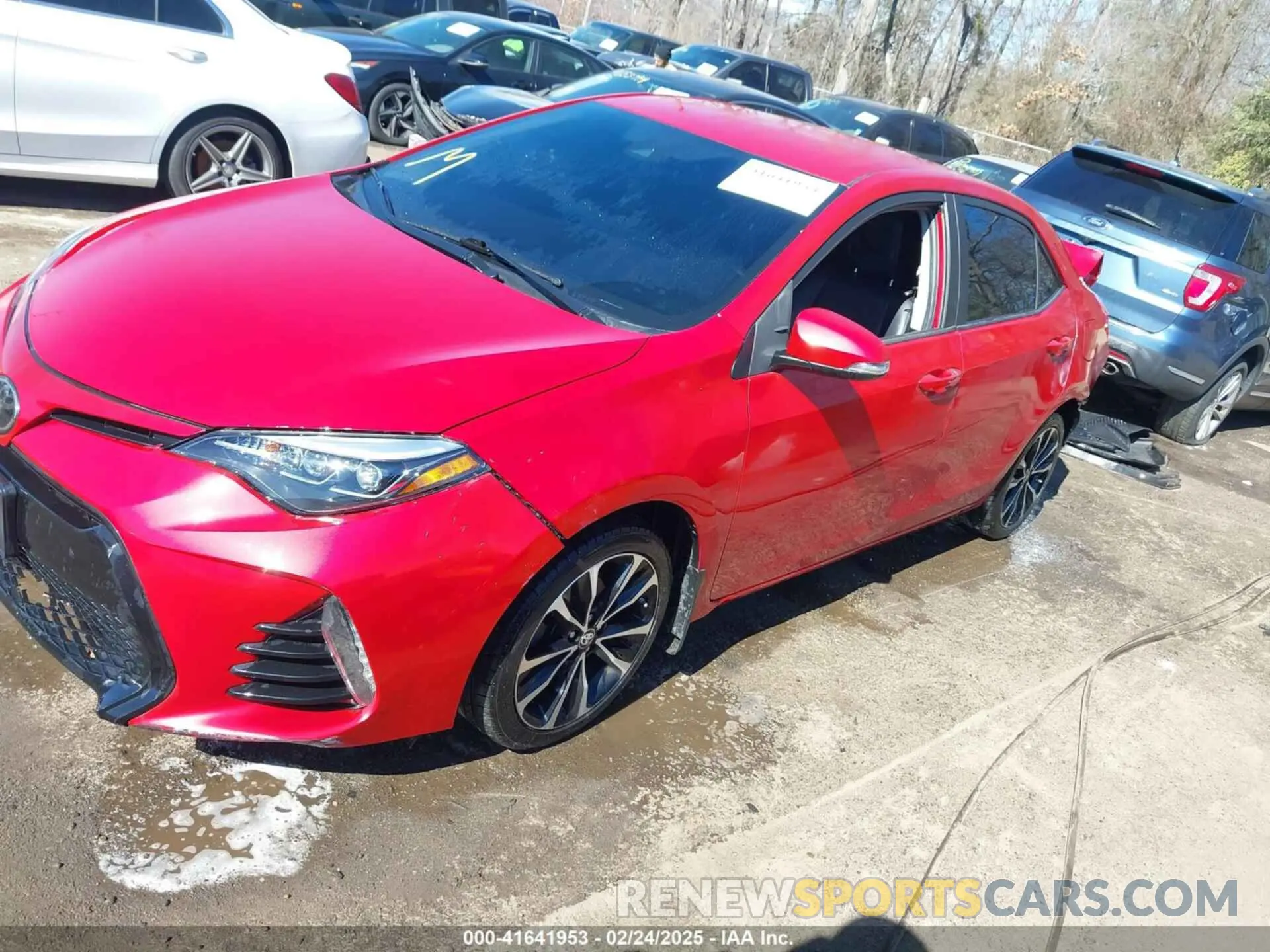 2 fotografías del automóvil dañado 2T1BURHE5KC152513 TOYOTA COROLLA 2019