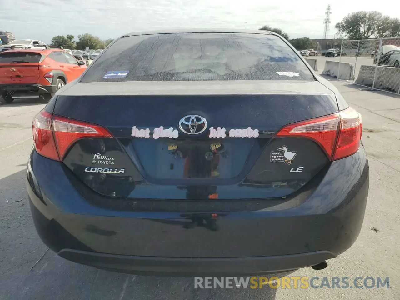 6 fotografías del automóvil dañado 2T1BURHE5KC152544 TOYOTA COROLLA 2019