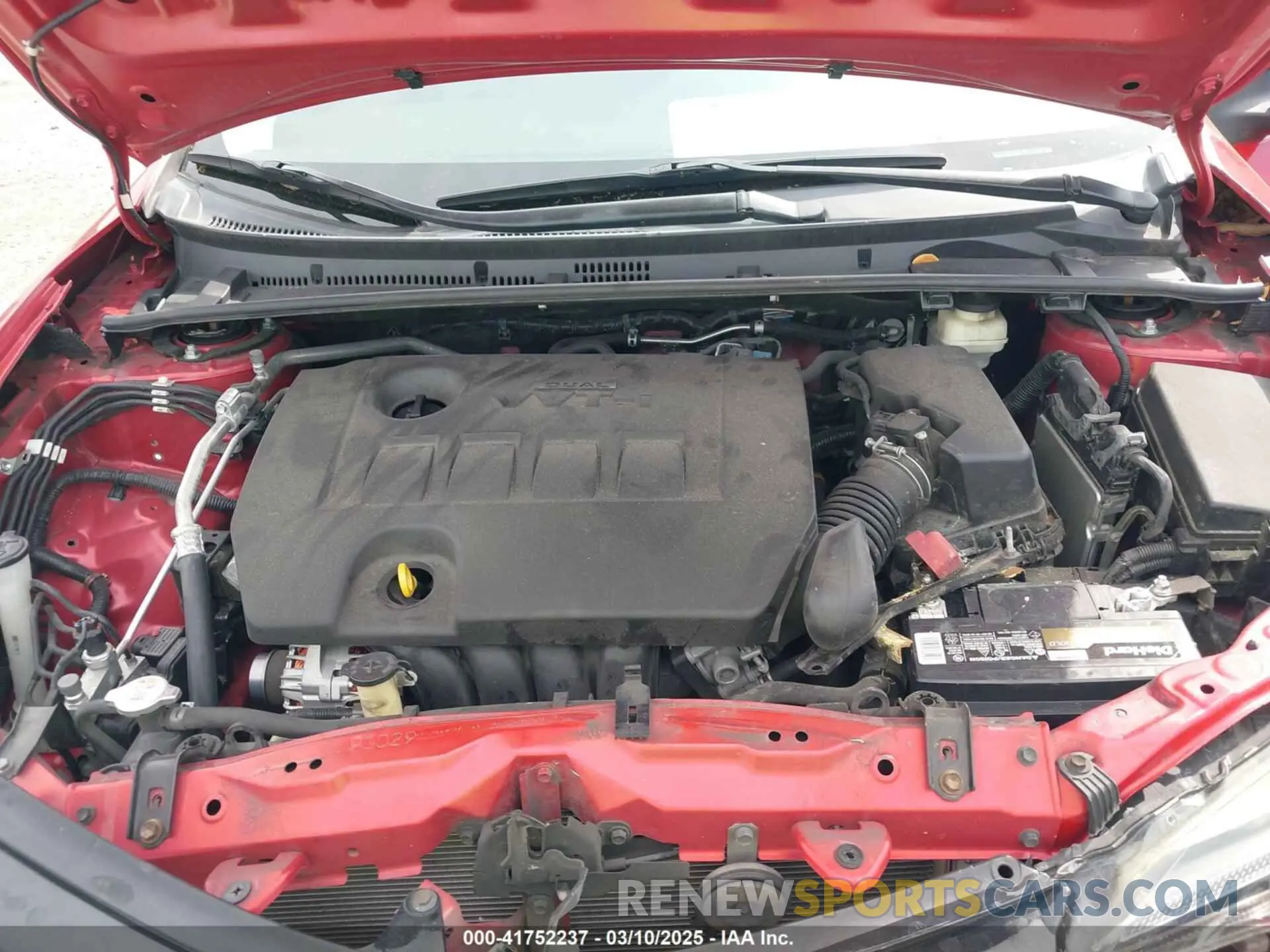 10 fotografías del automóvil dañado 2T1BURHE5KC162846 TOYOTA COROLLA 2019