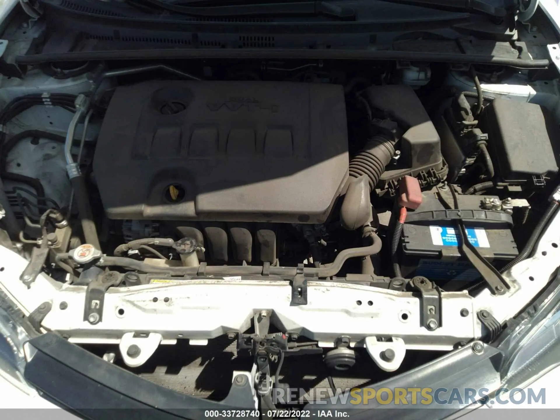 10 fotografías del automóvil dañado 2T1BURHE5KC168288 TOYOTA COROLLA 2019