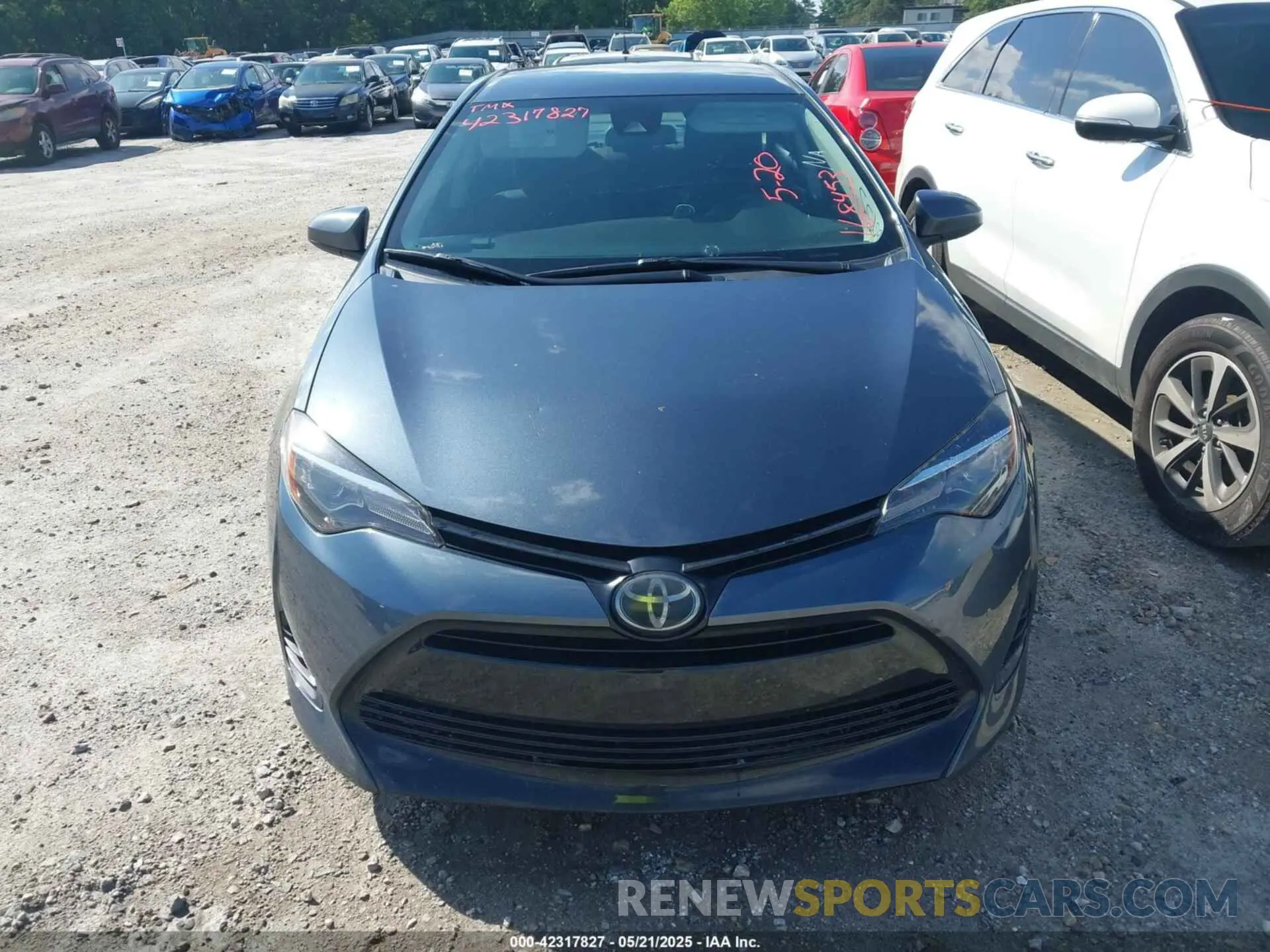 10 fotografías del automóvil dañado 2T1BURHE5KC168453 TOYOTA COROLLA 2019