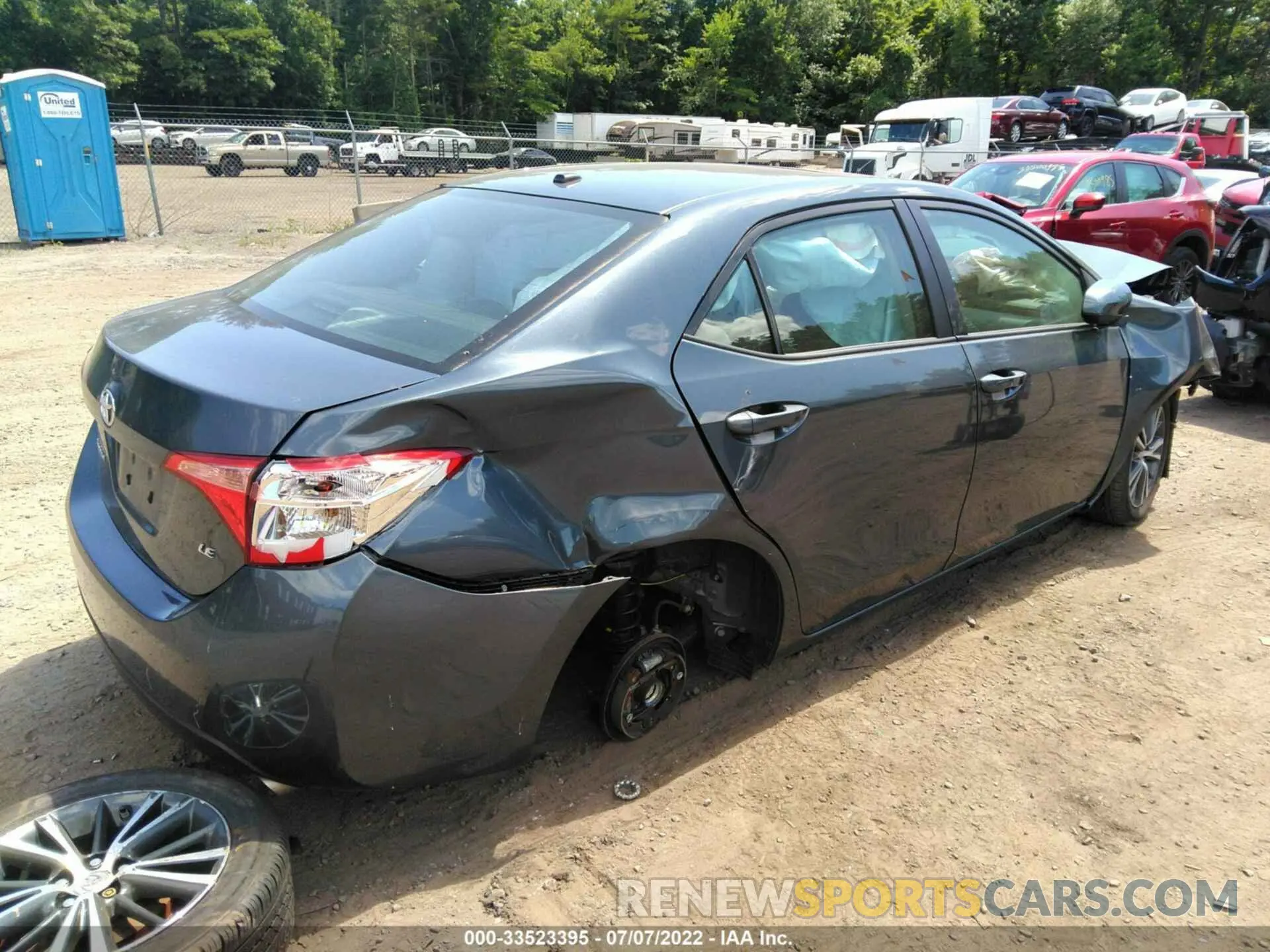 4 fotografías del automóvil dañado 2T1BURHE5KC168873 TOYOTA COROLLA 2019