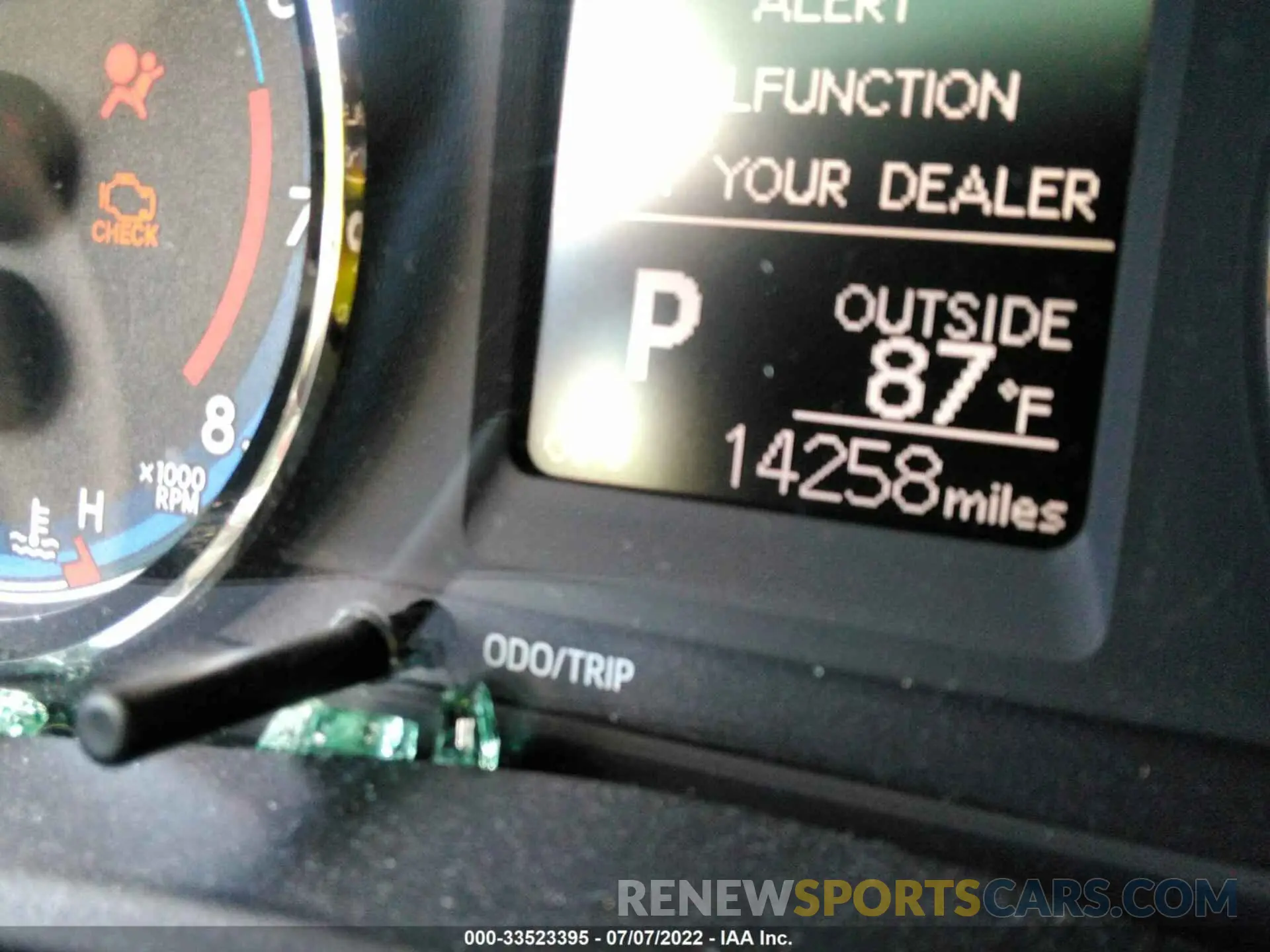 7 fotografías del automóvil dañado 2T1BURHE5KC168873 TOYOTA COROLLA 2019