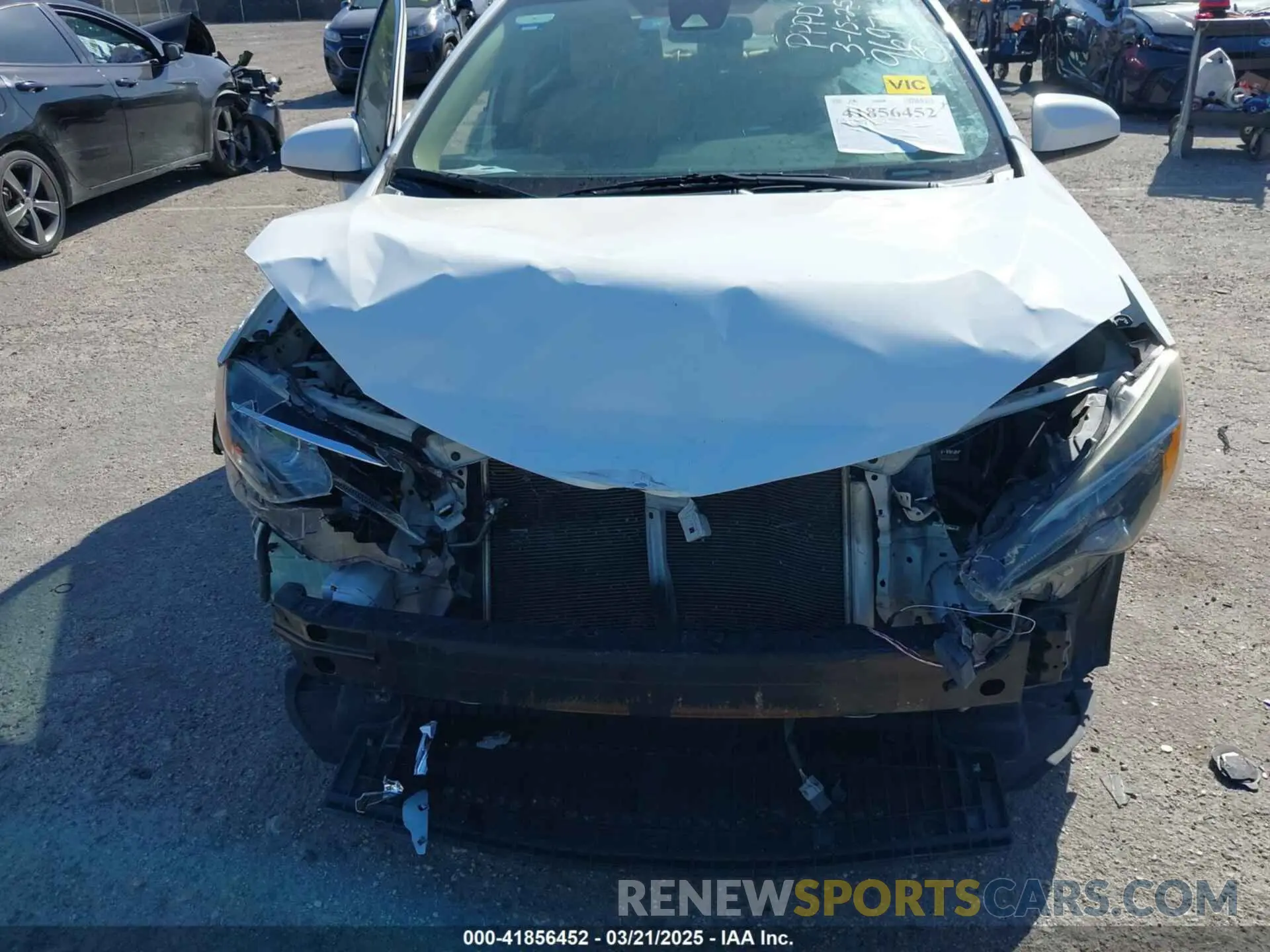 6 fotografías del automóvil dañado 2T1BURHE5KC169697 TOYOTA COROLLA 2019