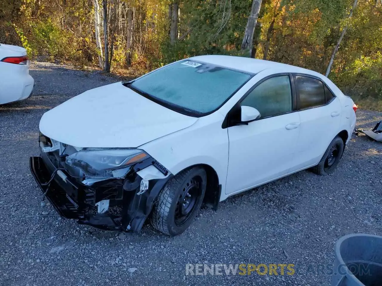 1 fotografías del automóvil dañado 2T1BURHE5KC169716 TOYOTA COROLLA 2019