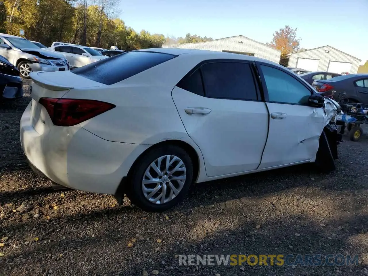 3 fotografías del automóvil dañado 2T1BURHE5KC169716 TOYOTA COROLLA 2019