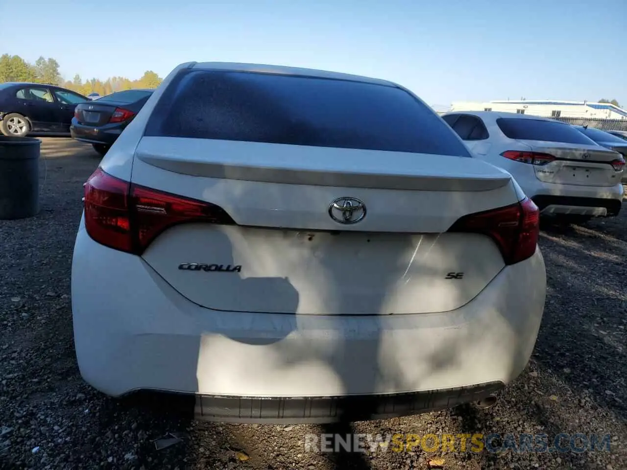 6 fotografías del automóvil dañado 2T1BURHE5KC169716 TOYOTA COROLLA 2019