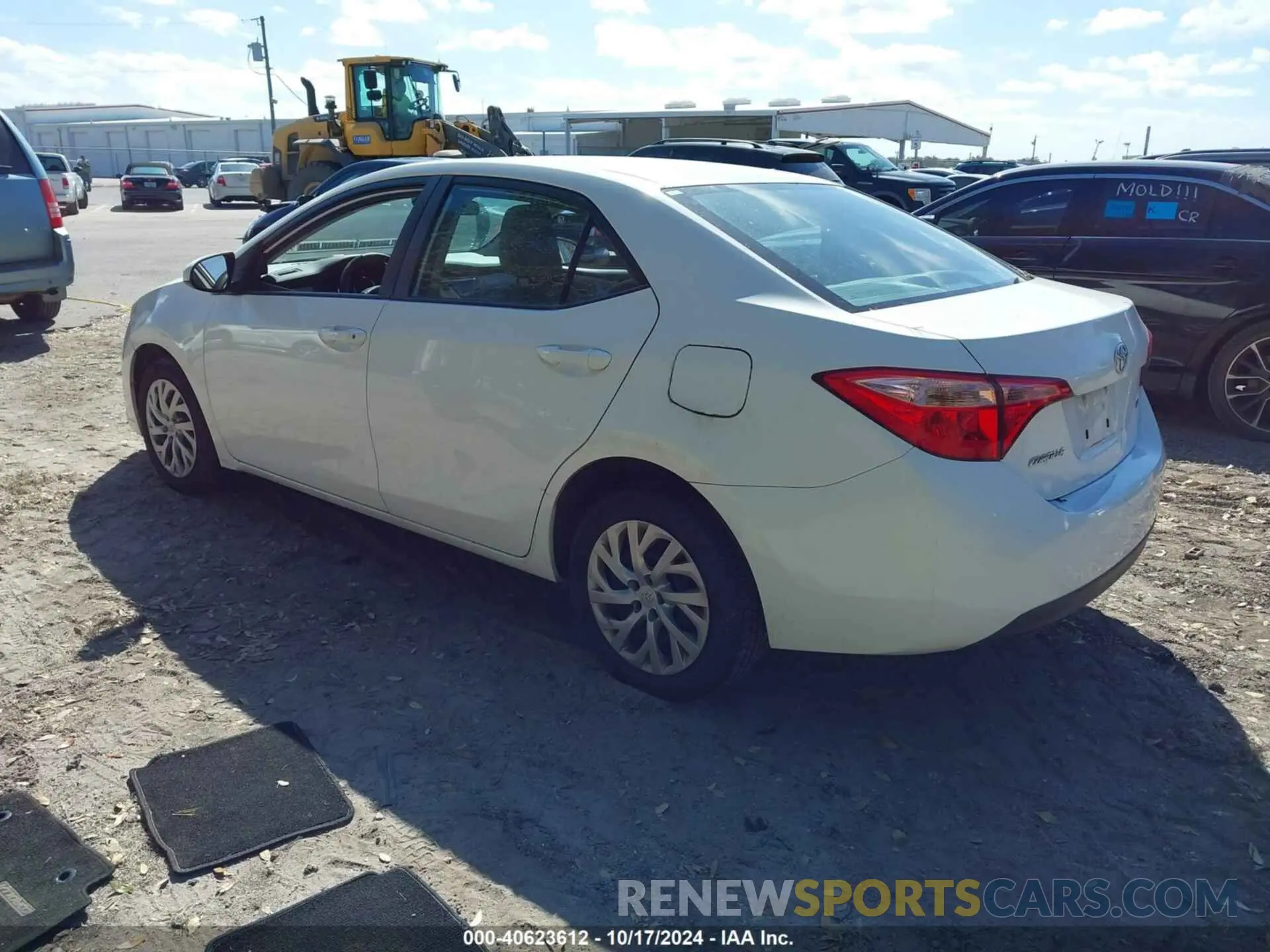 3 fotografías del automóvil dañado 2T1BURHE5KC170266 TOYOTA COROLLA 2019
