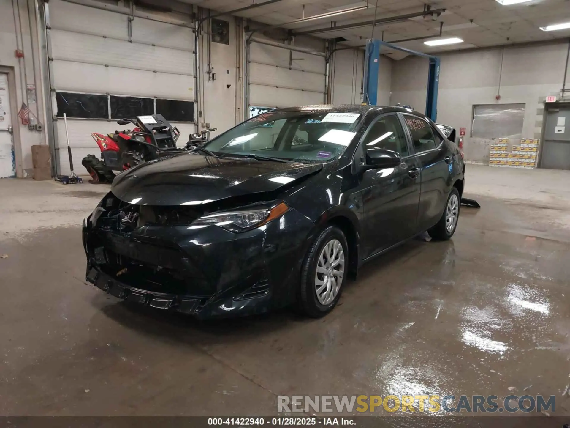 2 fotografías del automóvil dañado 2T1BURHE5KC170378 TOYOTA COROLLA 2019