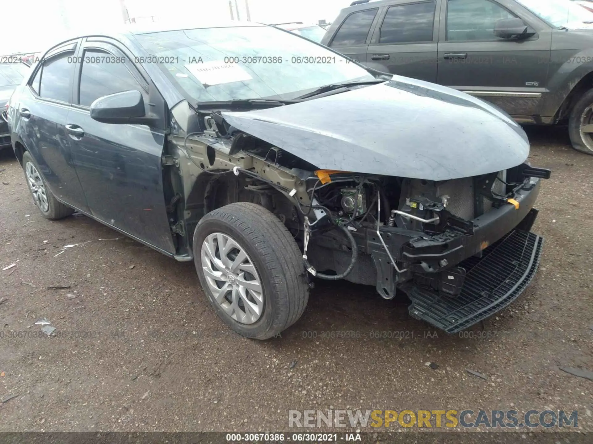1 fotografías del automóvil dañado 2T1BURHE5KC182322 TOYOTA COROLLA 2019